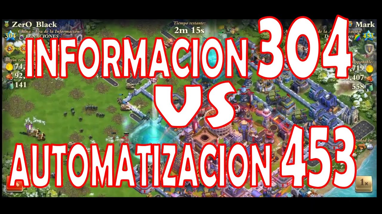 DOMINATIONS | Informacion 304 vs Automatizacion 453 | Ataque de Morteros Artilleria y Aerotransporte
