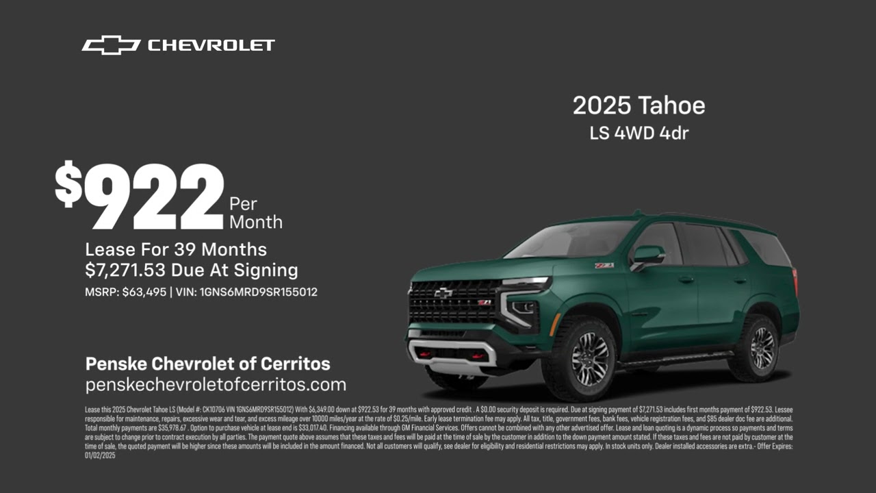 Chevrolet Tahoe 12/09/2024 4659942