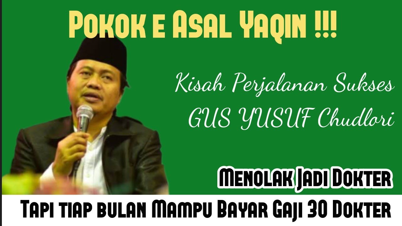 Rahasia Gus Yusuf Mampu Bayar Gaji 30 Dokter Tiap Bulan walau hanya lulusan pondok 