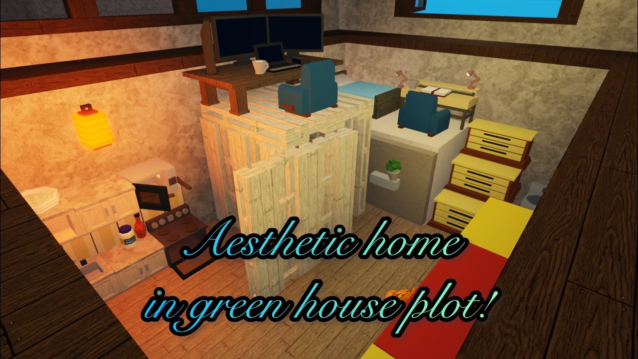 How to make an aesthetic home in green house plot in Fling Things And People! | Roblox | FTAP Builds