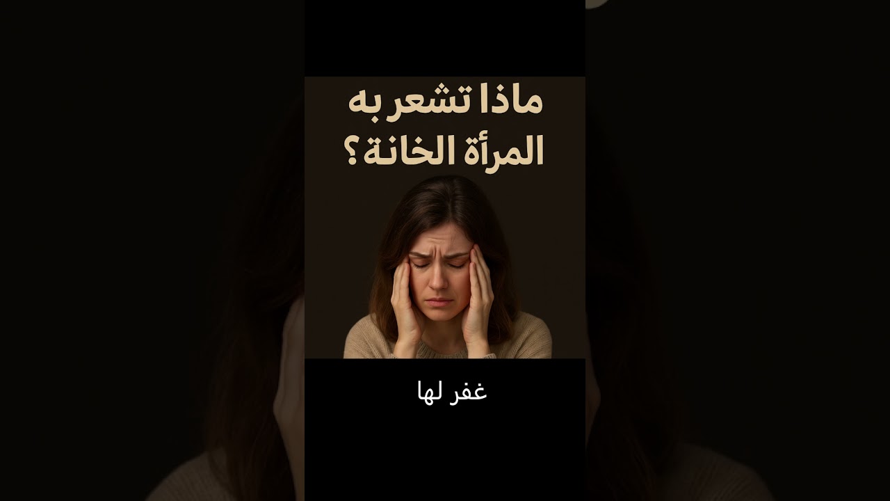 💔 ماذا تشعر به المرأة بعد الخيانة؟ 😢