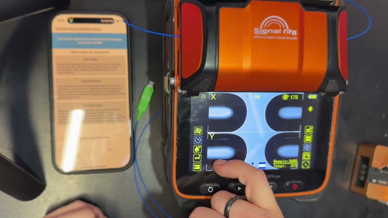 Arc Calibration on Signal Fire splicer