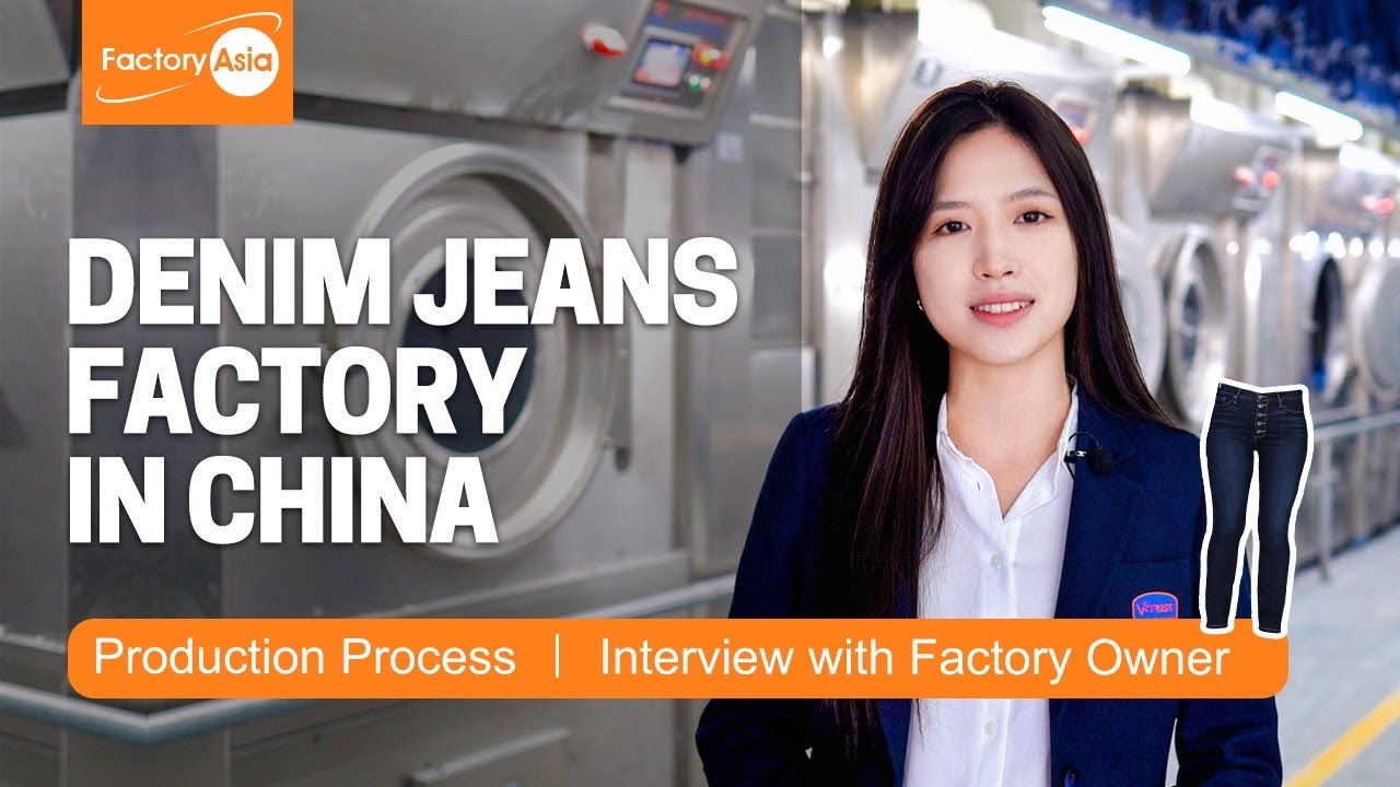 Inside a High End Denim Jeans Manufacturer in China | Denim Jeans Factory