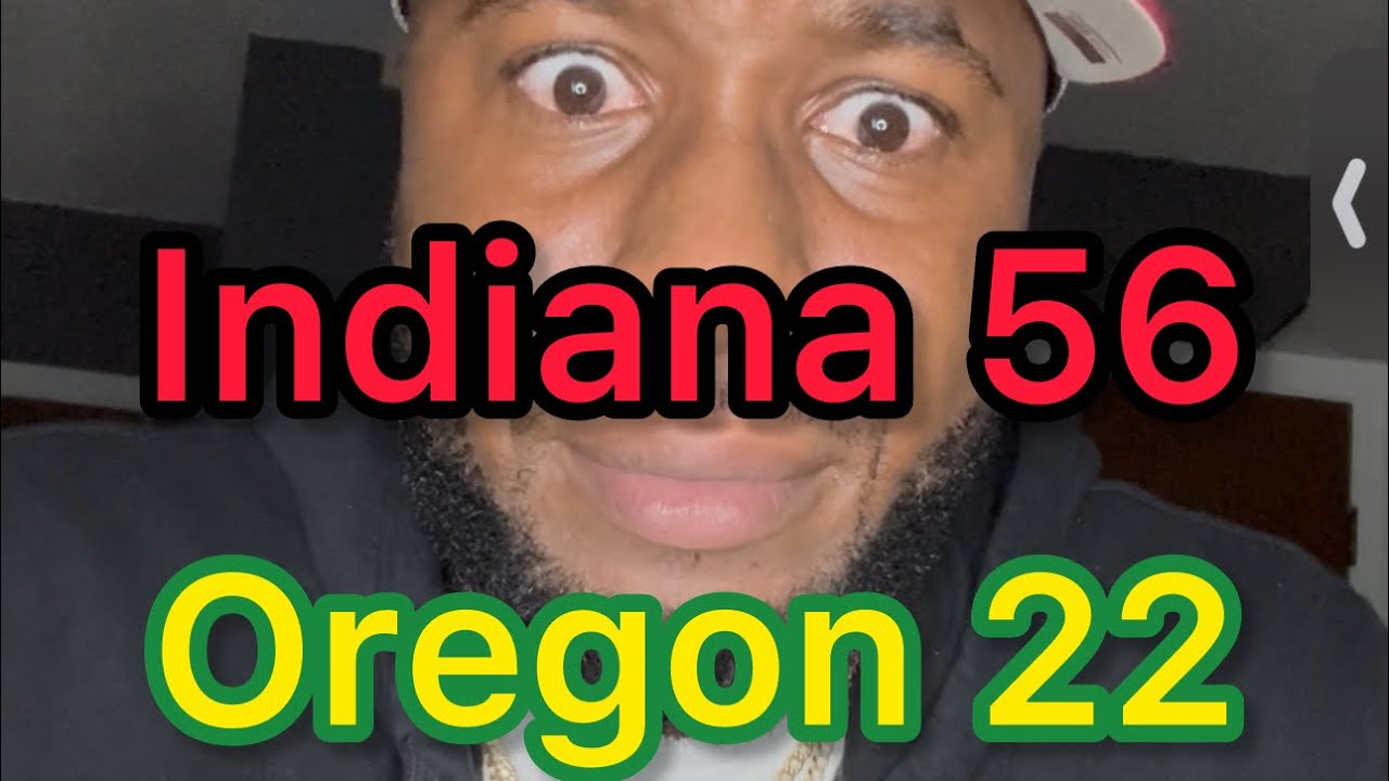 Alabama fan reacts to Indiana 56 - 22  win vs Oregon  #fyp  #cfb #cfbplayoff #indiana #oregon #viral