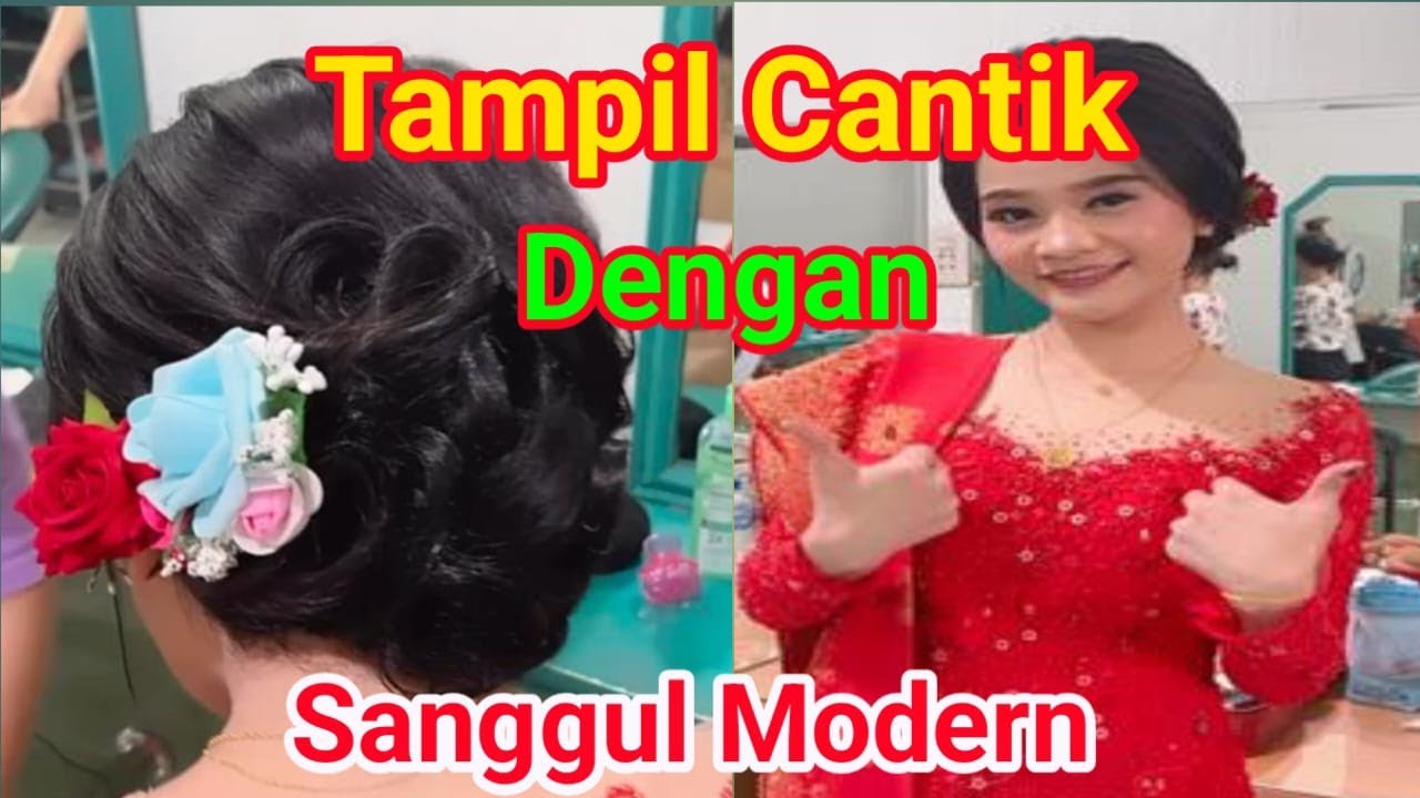 Tampil Cantik Dengan Sanggul Modern.@Agustina Sembiring