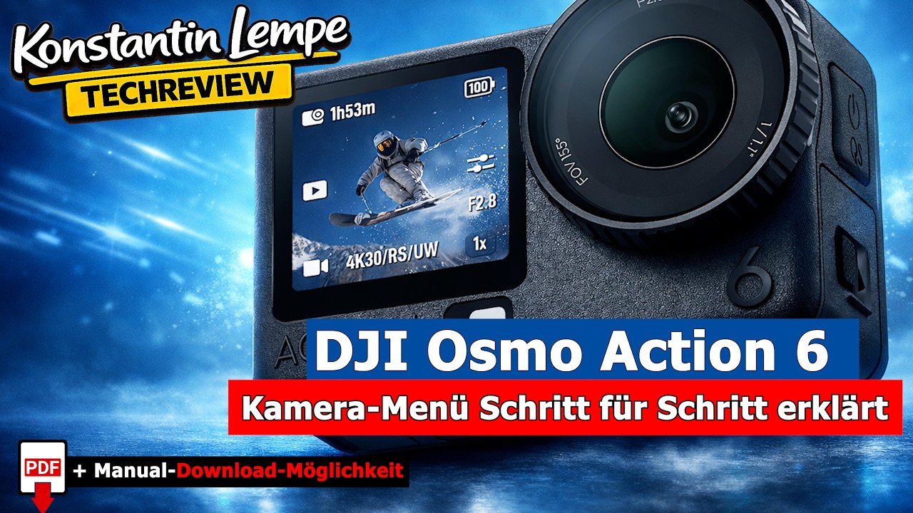 DJI Osmo Action 6 I Das ganze Kamera-Menü Schritt für Schritt Erklärt. Perfektes Einstiegs Tutorial!