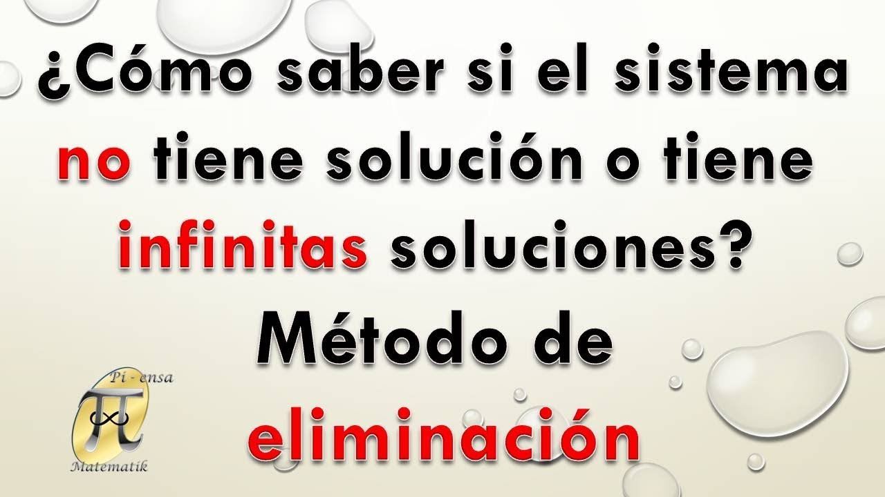 Sistema de ecuaciones de 2x2 con infinitas soluciones o sin solución. Método de reducción