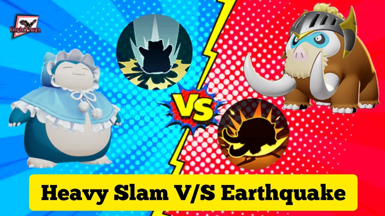 Snorlax Heavy Slam V/s Mamoswine Earthquake 💥