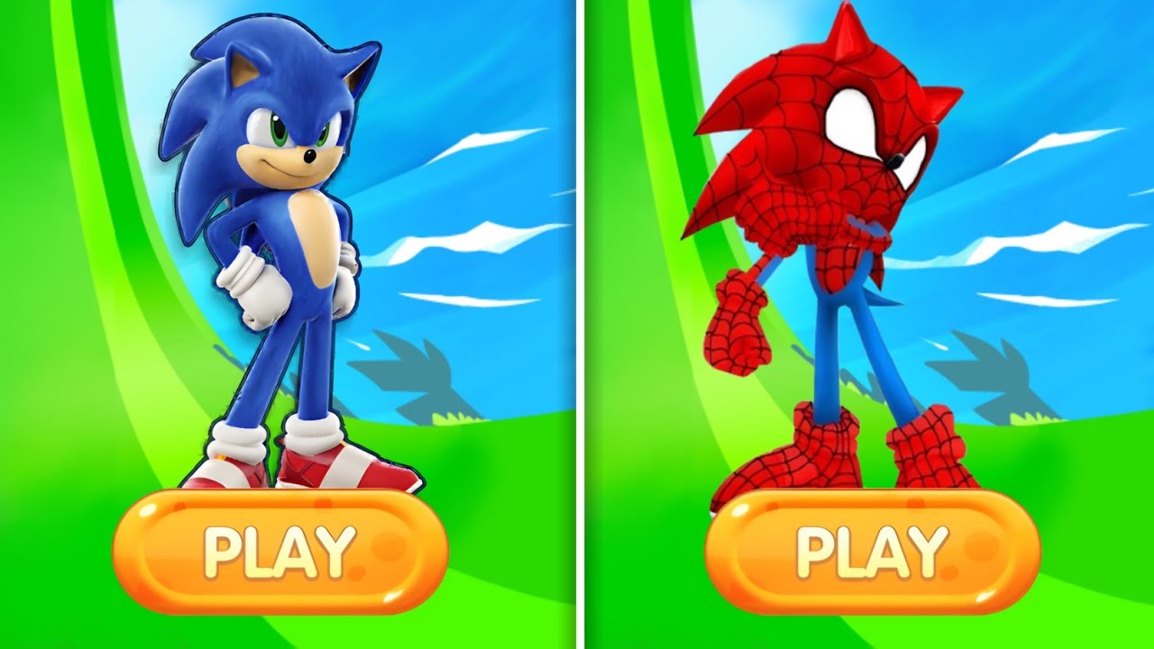 Sonic Dash Vs SpiderHog Sonic - Sonic vs. all running games, who's faster? 