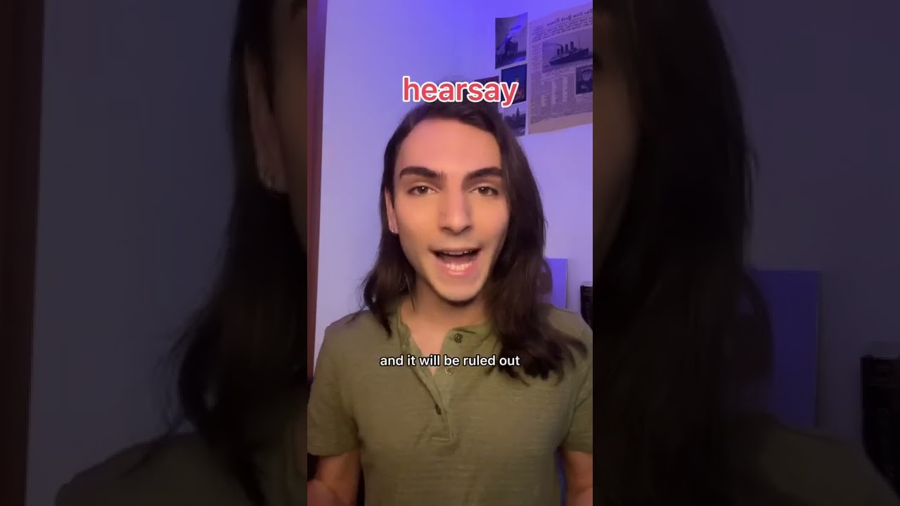 Objection, hearsay! 🇬🇧🤔