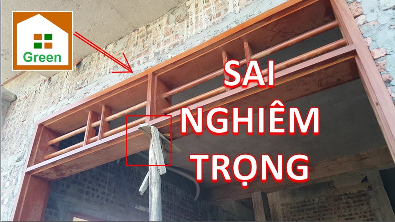 SAI LẦM NGHIÊM TRỌNG Khi Sử Dụng Khuôn Cửa Gỗ Lim Thay Lanh Tô | Nhà Đẹp Green Chia Sẻ!