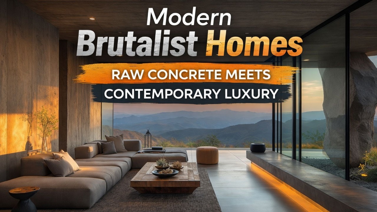 Modern Brutalist Homes | Raw Concrete Meets Contemporary Luxury