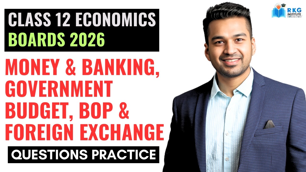 Class 12 Economics | 3 UNITS COVERING 18 MARKS : Mission 100/100 | CA Parag Gupta Live