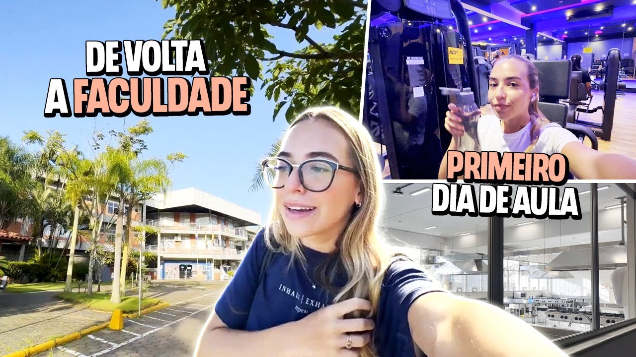 PRIMEIRO DIA de AULA na FACULDADE de NUTRIÇÃO! 5° período 💚