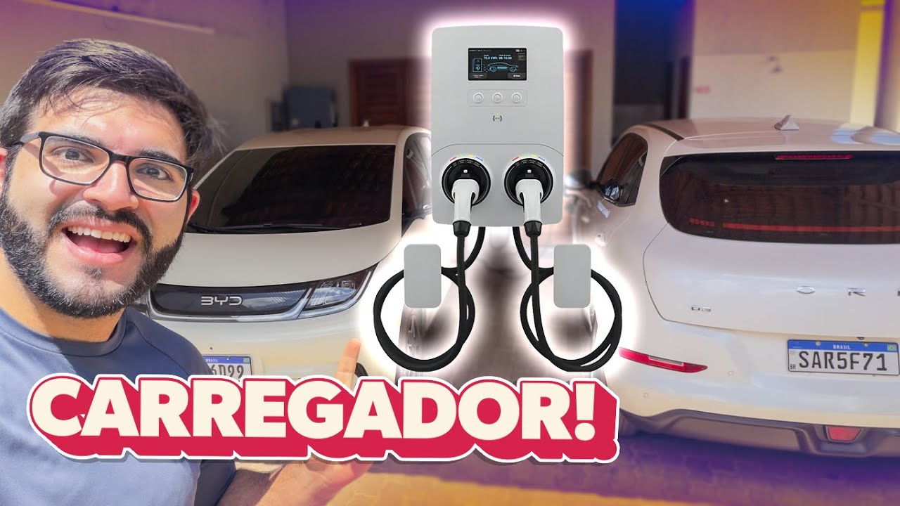 CARREGADOR para CARRO ELÉTRICO - O MELHOR e MAIS BARATO - Geely, Byd, GWM, GAC, etc. (não é Publi)