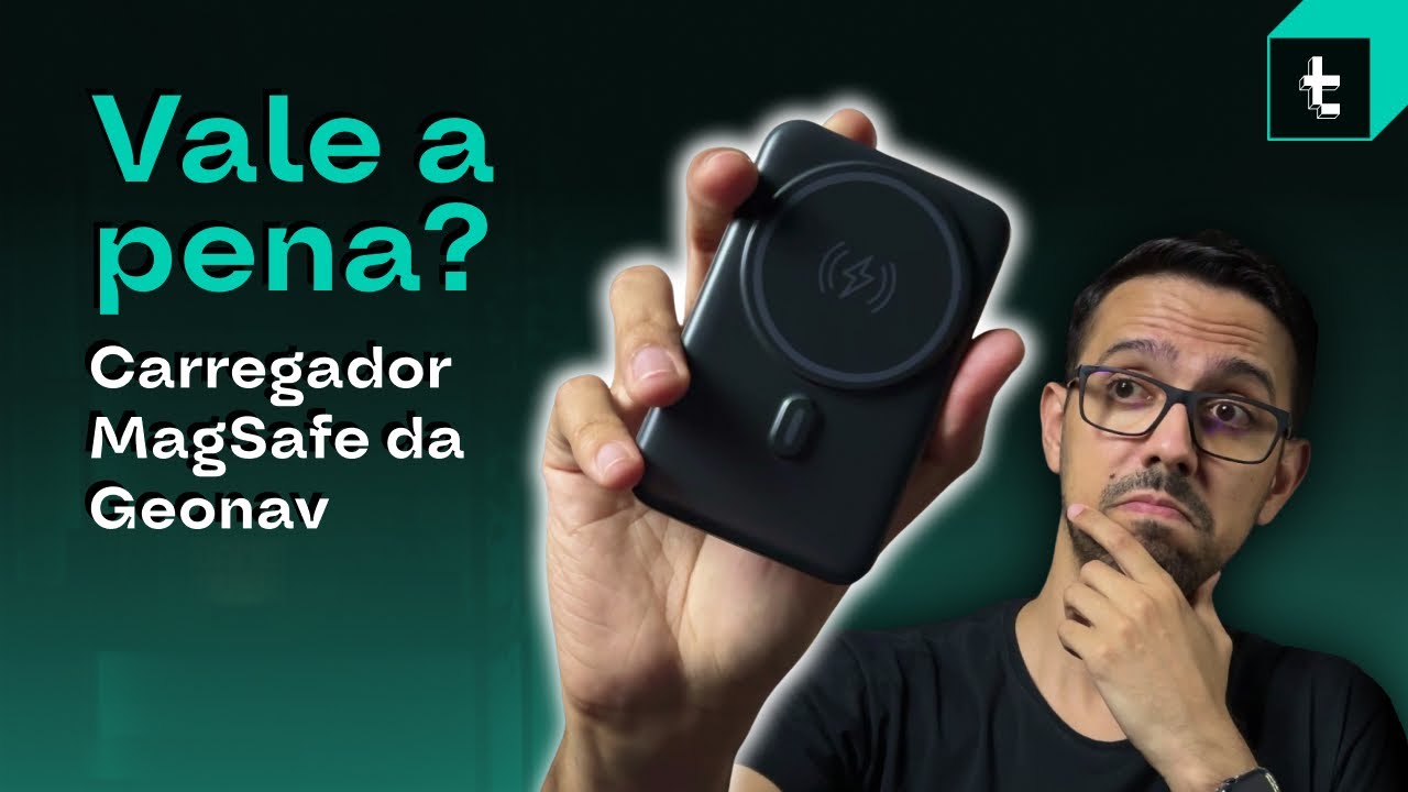 Será que é BOM? Unboxing e Review do Carregador Portátil por Indução 10.000 mAh MagSafe - Geonav