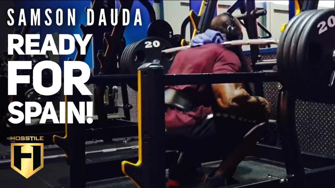 Samson Dauda brutal leg session with IFBB Pro Michael D.
