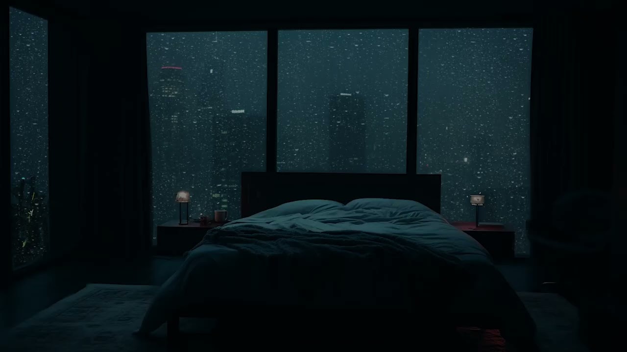 Sleep Peacefully in a Warm Bed Tonight | Heavy Rain Ambience for Deep Relaxation