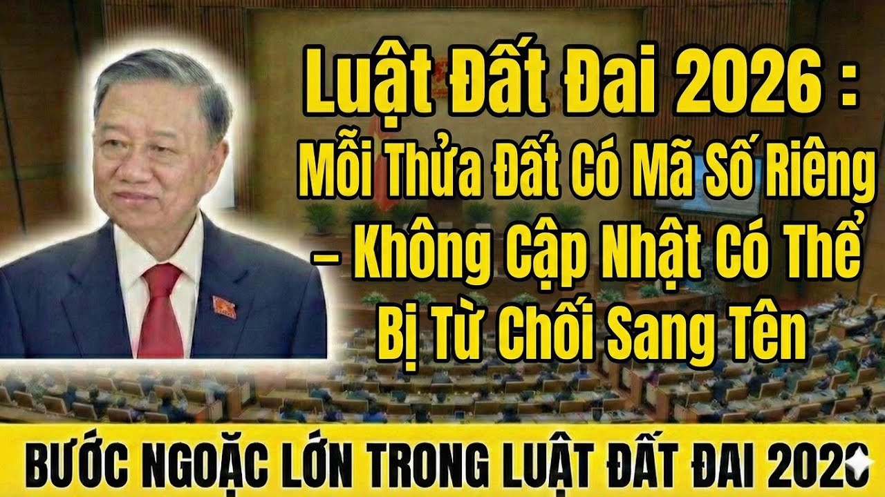 Luật Đất Đai 2026: Mỗi Thửa Đất Có Mã Số Riêng – Không Cập Nhật Có Thể Bị Từ Chối Sang Tên