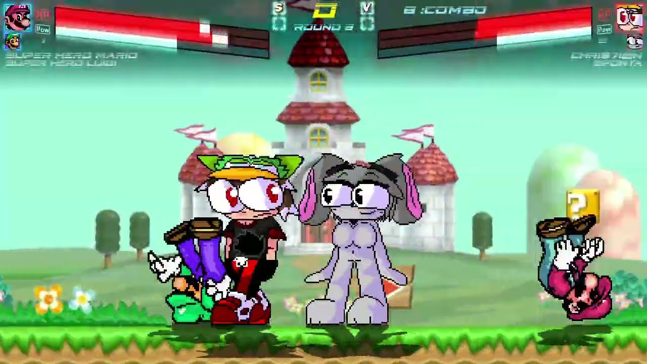 Mugen Request - Super Hero Mario and Super Hero Luigi VS CHri$7i@n and Sponta