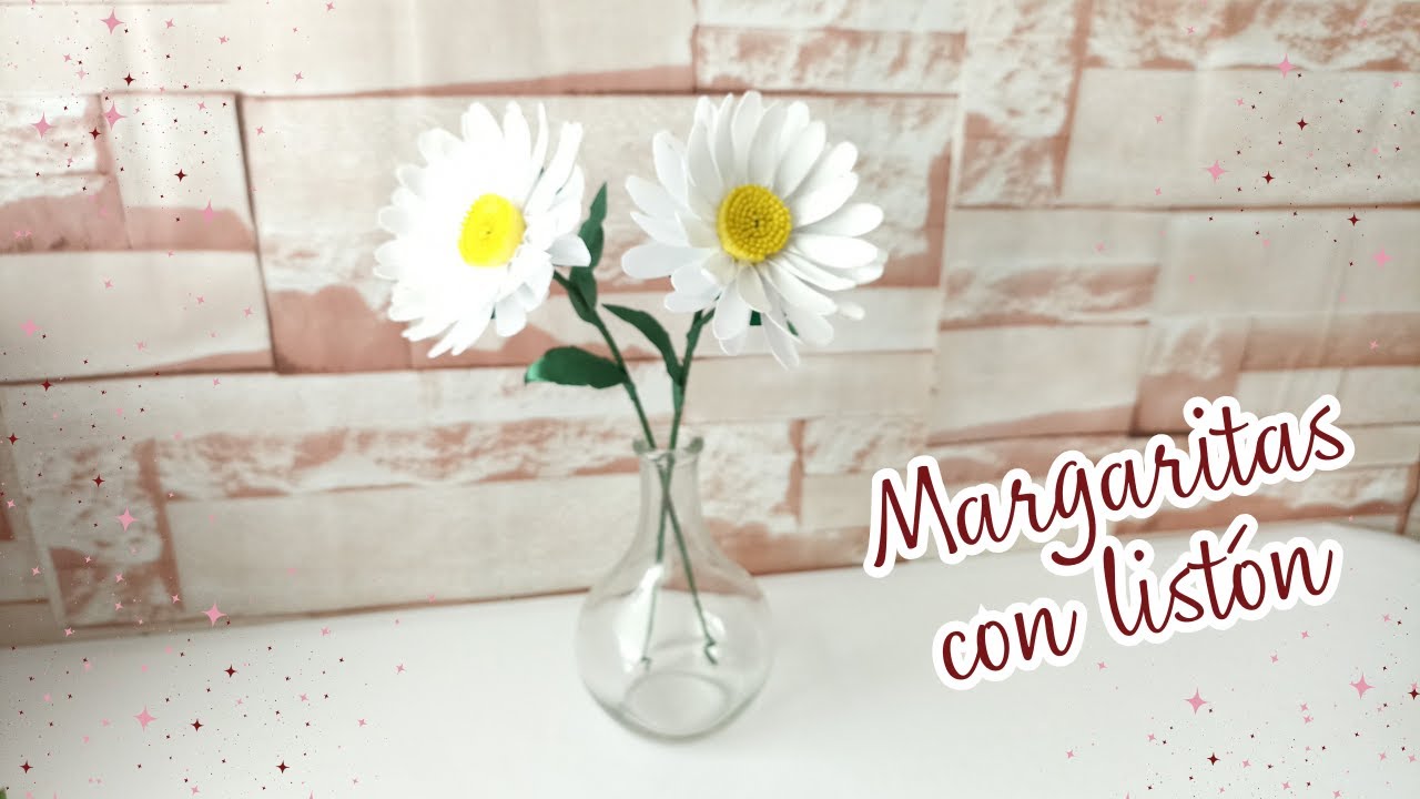 Como hacer margaritas con listón