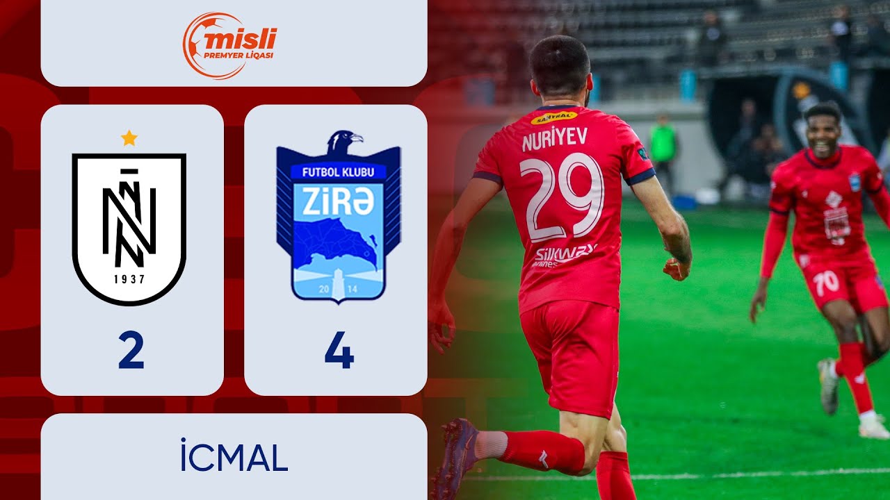 Neftçi 2:4 Zirə | Futbol, Misli Premyer Liqası, 30-cu tur | İCMAL