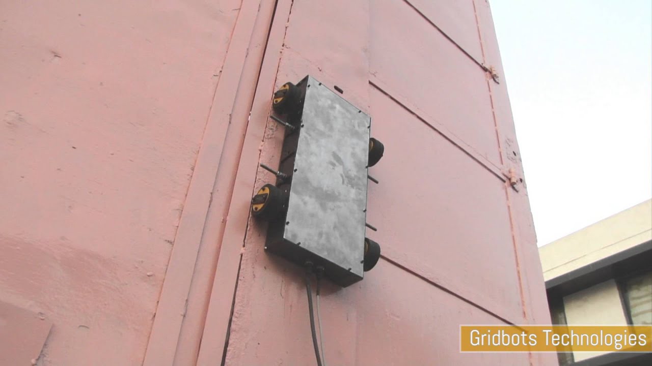 Gridbots Gecko - Vertical Surface Magnetic Crawler Robot