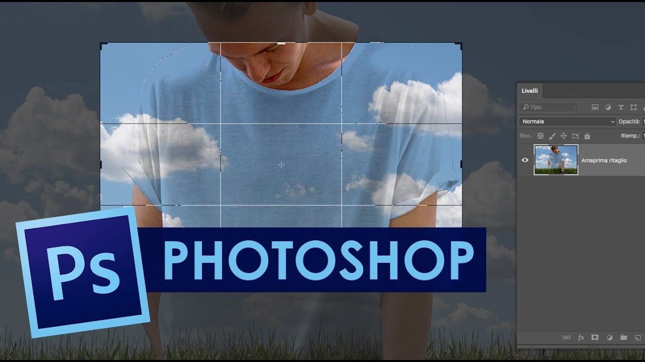 Tutorial Photoshop in Italiano - PHOTOSHOP CS6 - Taglierina non distruttiva