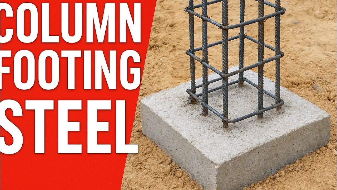 Column footing construction । Column footing #columnfooting #columndesign 