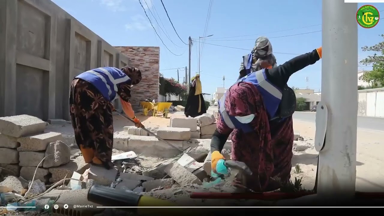 اليوم الرابع من الحملة الشاملة التي أطلقتها ولاية نواكشوط الغربية لتحسين المظهر الحضري للمدينة .