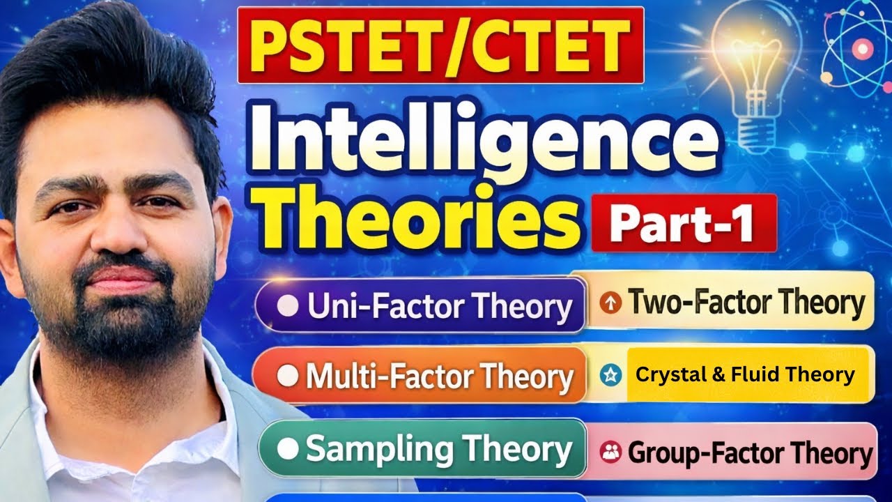 Intelligence Theories Part-1 | PSTET/CTET | Punjab and English |