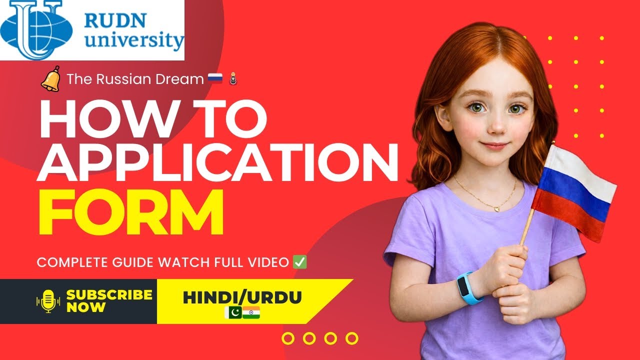 How to Fill Application Form📄|RUDN OLYMPIAD Scholarship 2026🇷🇺🪆|Hindi/Urdu🇮🇳🇵🇰|Document Uploading