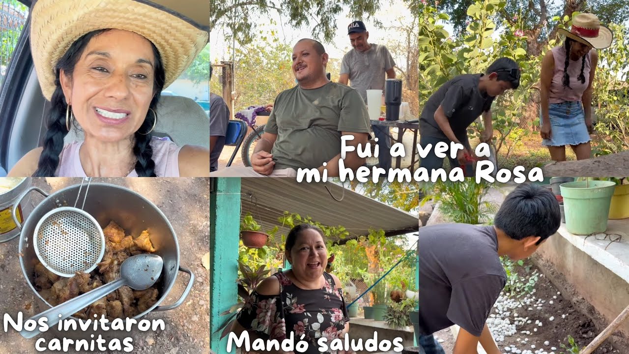 FUI A VER A MI HERMANA ROSA + NOS INVITARON CARNITAS 
