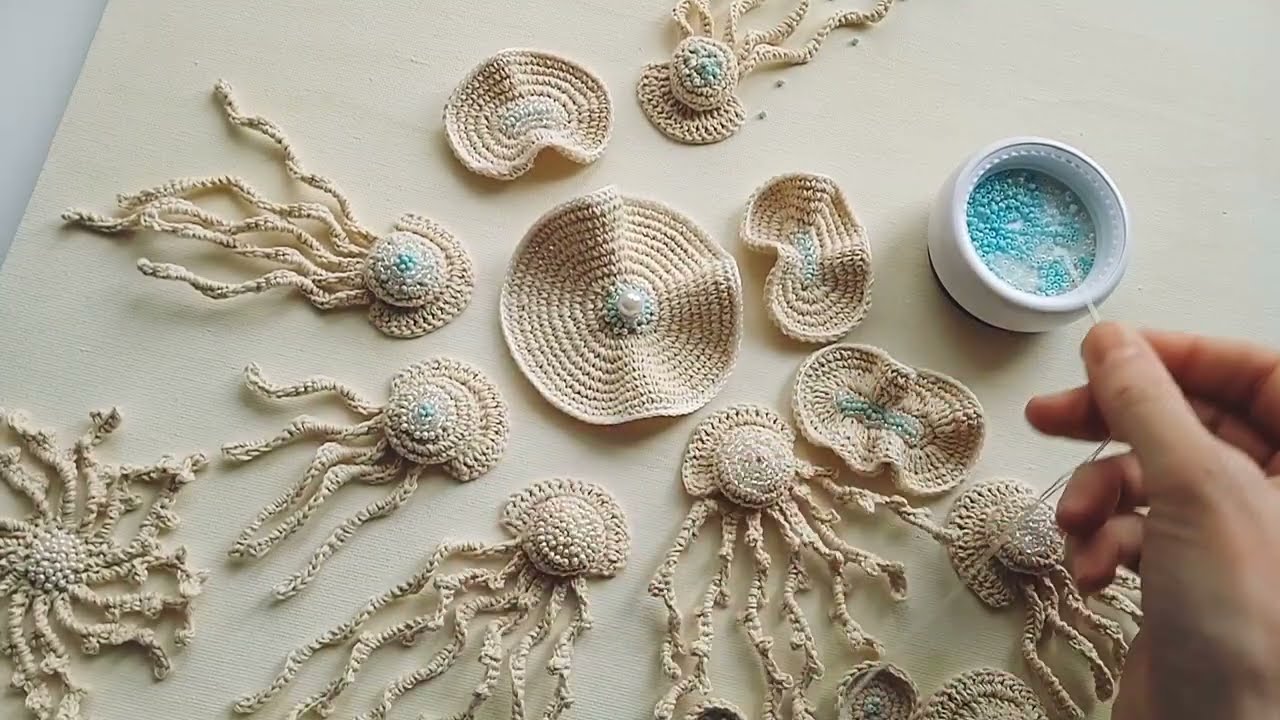 ✓ Alta aqua 🌊 Crochet elements Картина крючком Вязаная картина? #вязаниедлявас