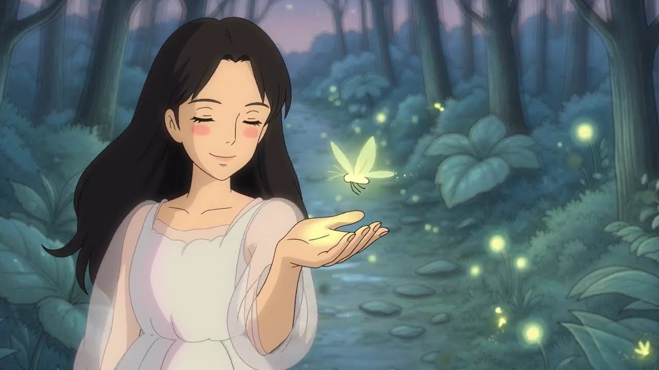 Ghibli mix Style / A summer walk in the moonlight 🌙🪄✨