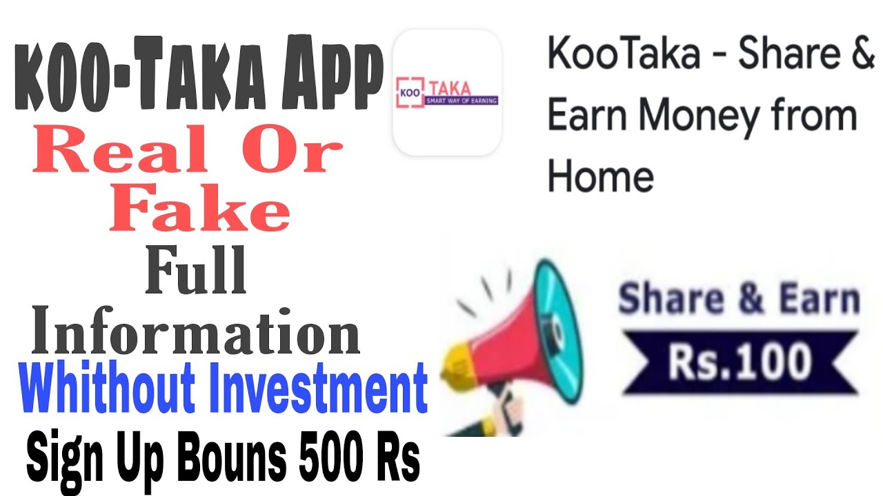 Koo taka  App Real Or Fack || Without Investment || Koo taka App Payment Proof