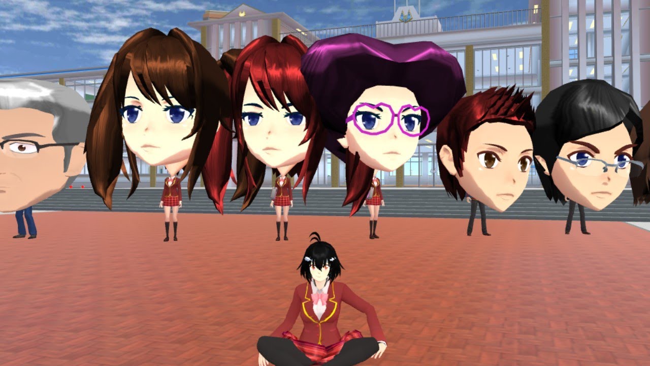 Sakura School simulator #big face  Trick all girl and boy's like and subscribe 