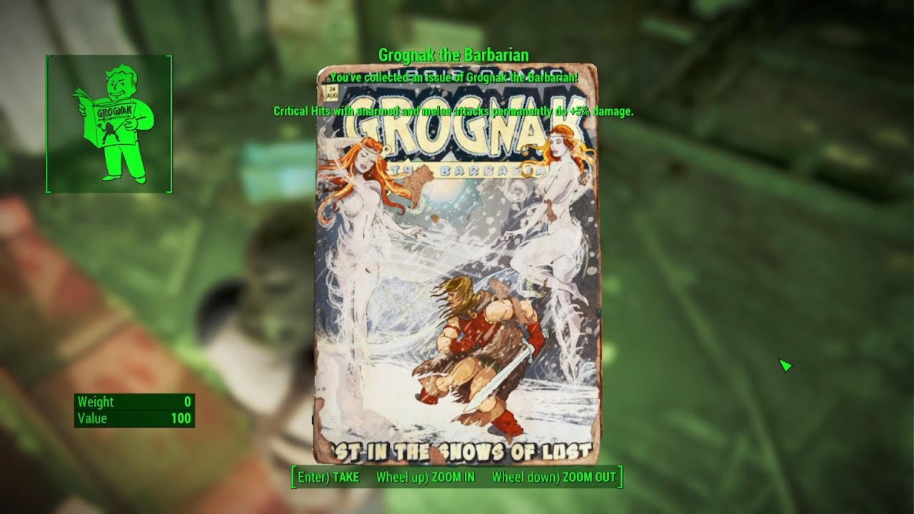Fallout 4 | Grognak the Barbarian Magazine Inside