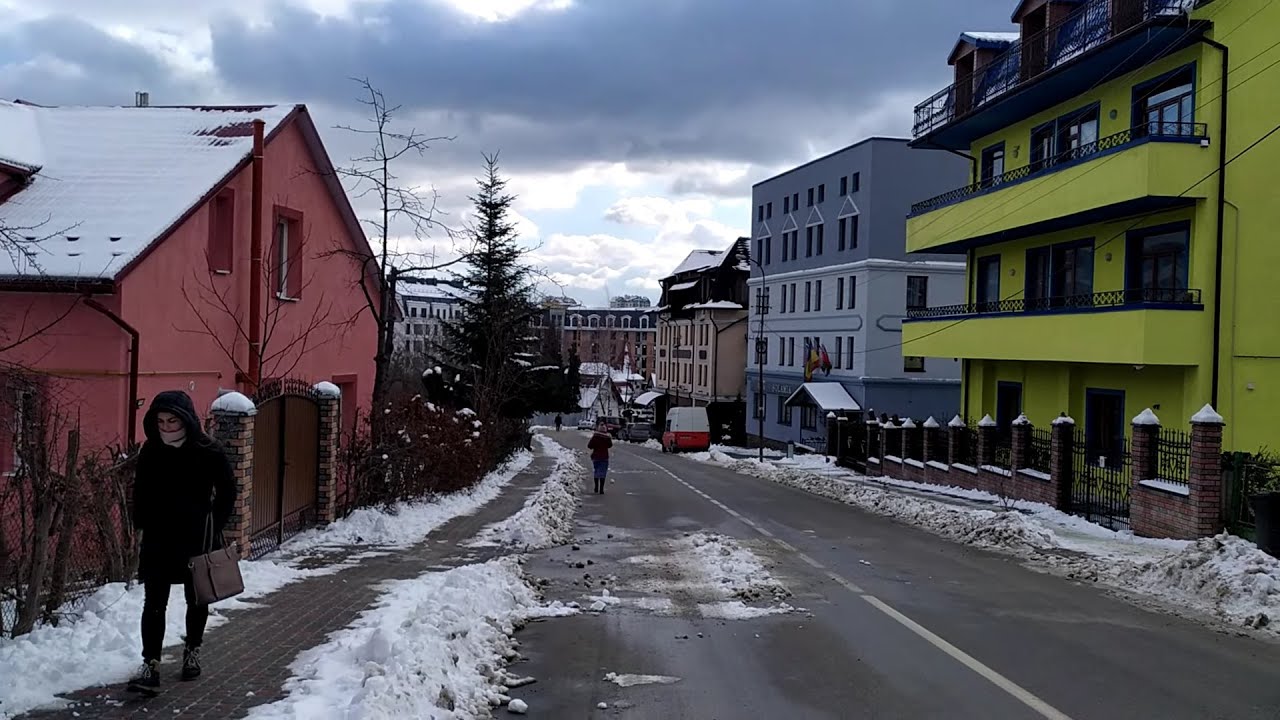 Трускавець з вул. Сагайдачного в центр через новобудови 29 січня 2021 р.