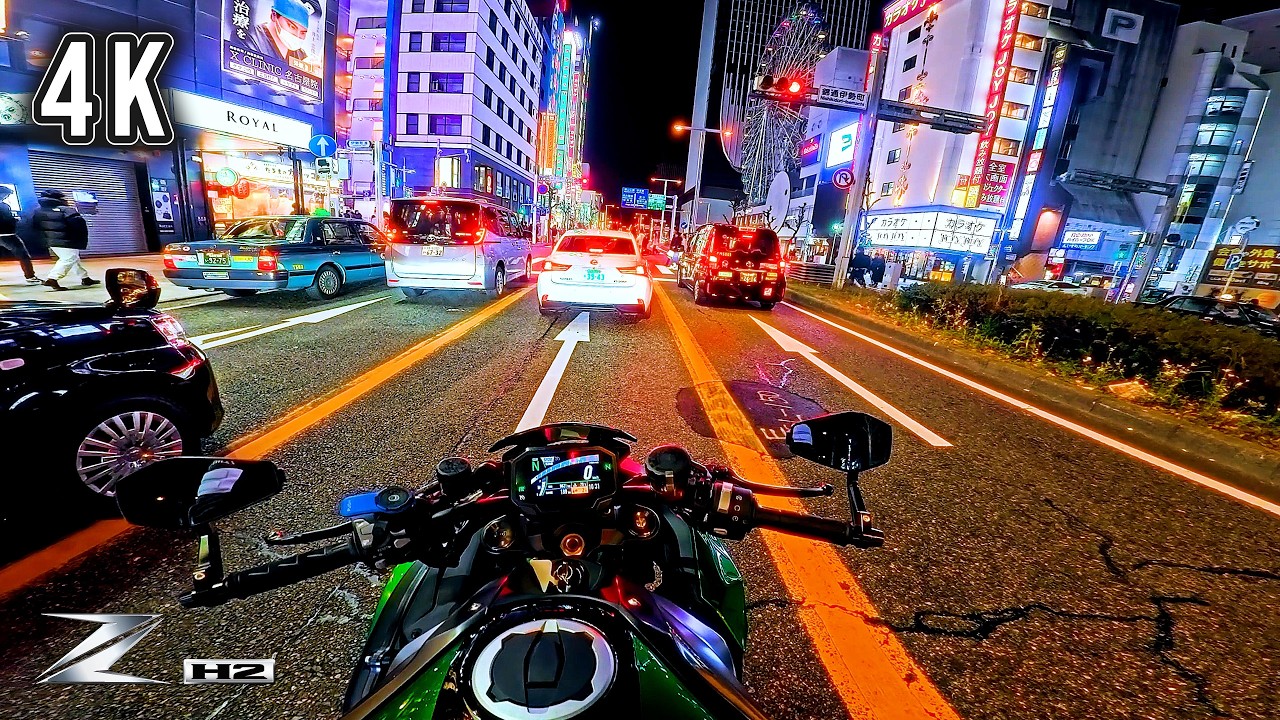 Z H2 Supercharger Sound | Night Ride POV | 名古屋夜景ツーリング | Insta360 Ace Pro 2 [4K]