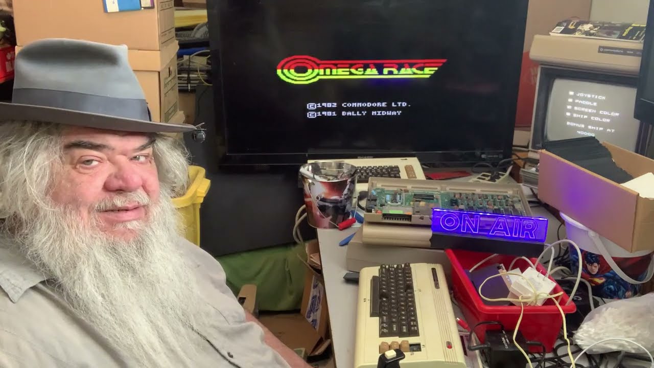 Commodore Vic-20 Testing A Microphone While Playing Omega Race Strange Sounds Be Gone - Episode 3170