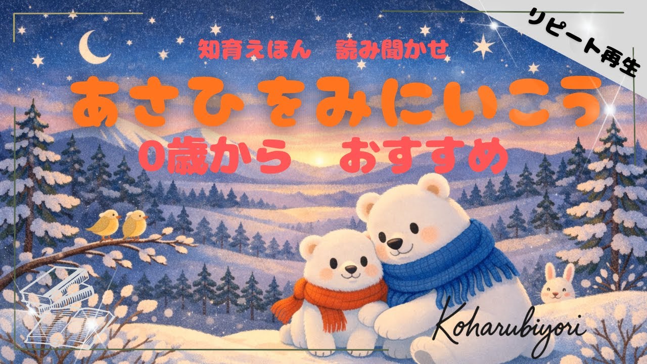 あさひをみにいこう【リピート再生】【読み聞かせ】【手作り絵本】