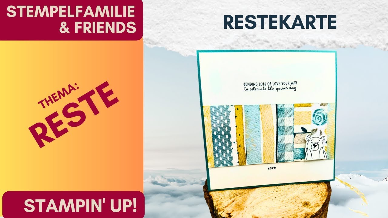 Papierreste clever verwertet | Kartenbasteln mit Stampin’ Up!
