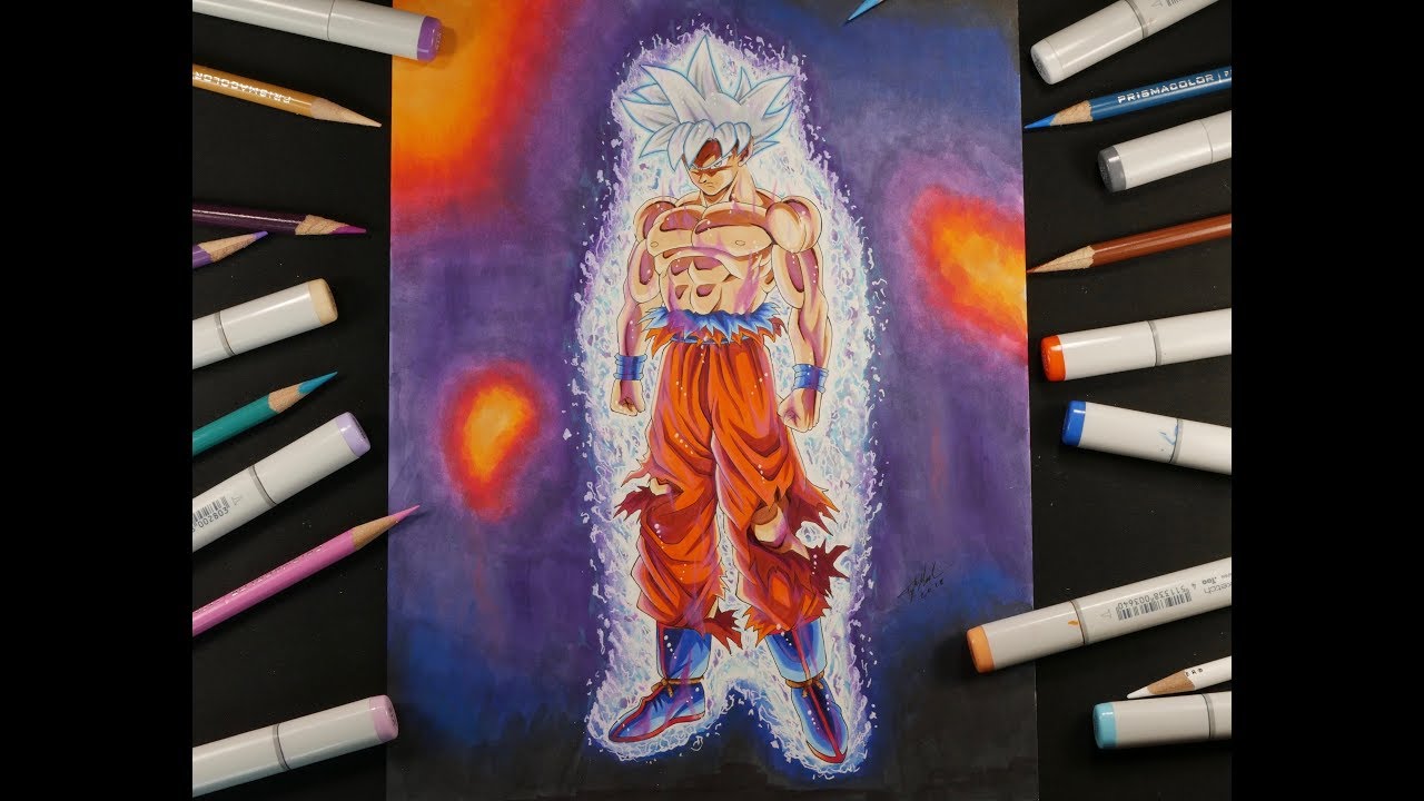 Drawing GOKU MASTERED ULTRA INSTINCT | Dragon Ball Super