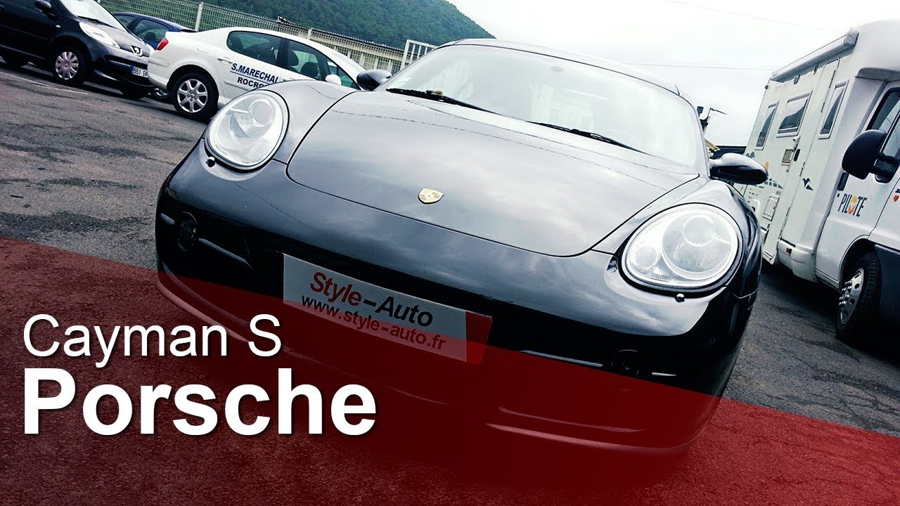 Detailing Porsche Cayman S et traitement verre liquide (Glass Coating).