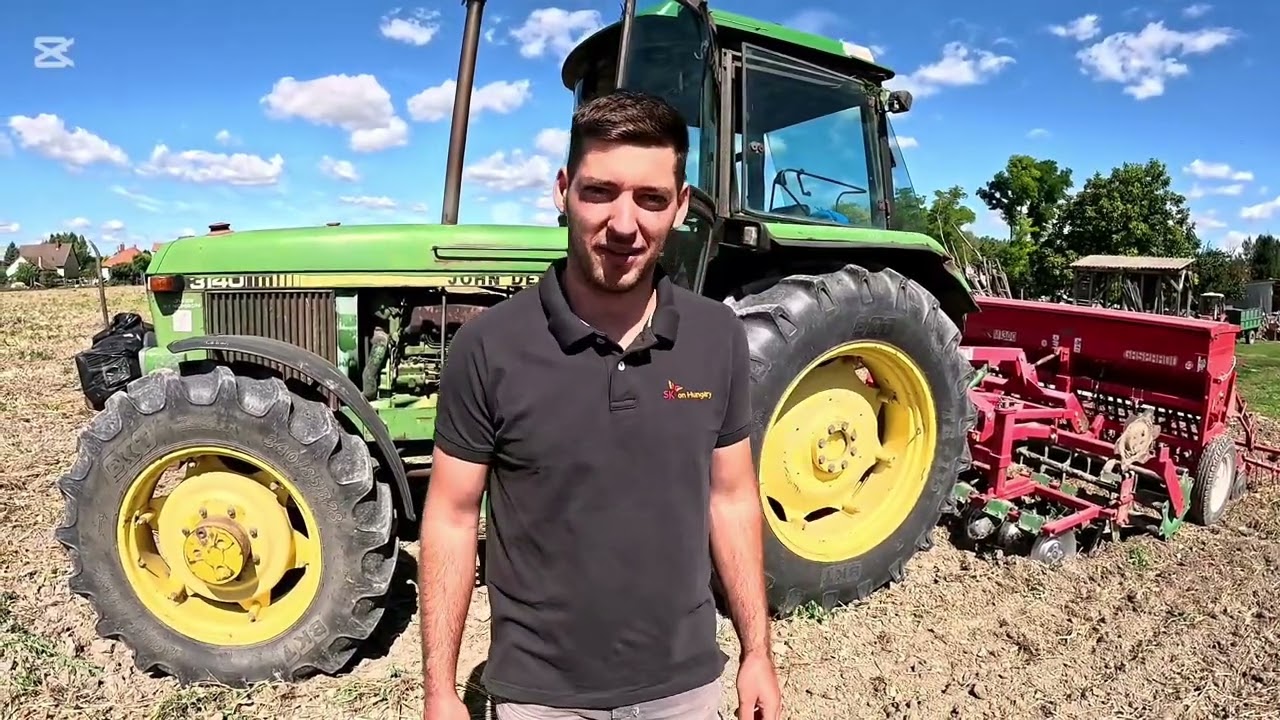 John Deere Unia Gaspardo Takaró növény vetés Borsó Homoki zab daikon retek 