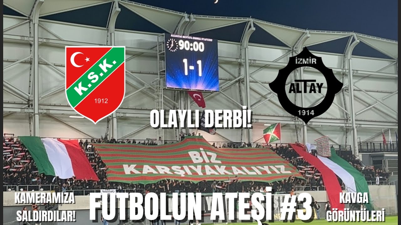 Altay Karşıyaka Tribün Görünütüleri | Olaylı Derbi | Futbolun Ateşi #3