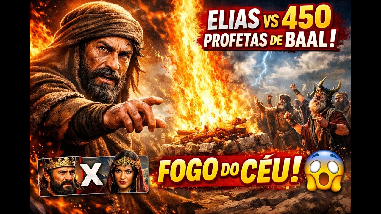 ELIAS: O Profeta que Enfrentou 450 Profetas de Baal e Viu FOGO Descer do Céu!