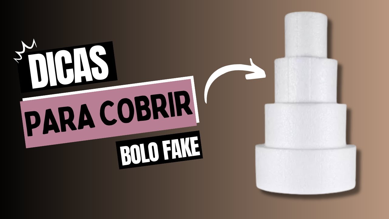 Dicas para cobrir um bolo fake com PASTA AMERICANA