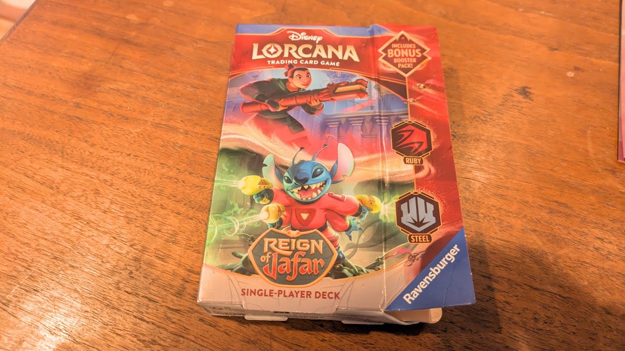 Sota Opens a Lorcana Deck box. What's Inside?